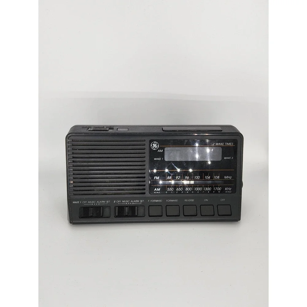 Vintage GE Alarm Clock Model‎ 7-4648B AM/FM Battery Backup Tested